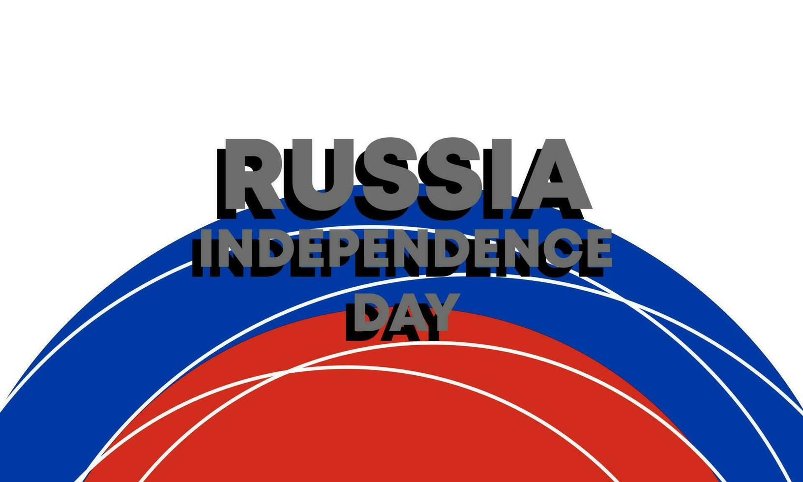 vetor Rússia independência dia bandeira