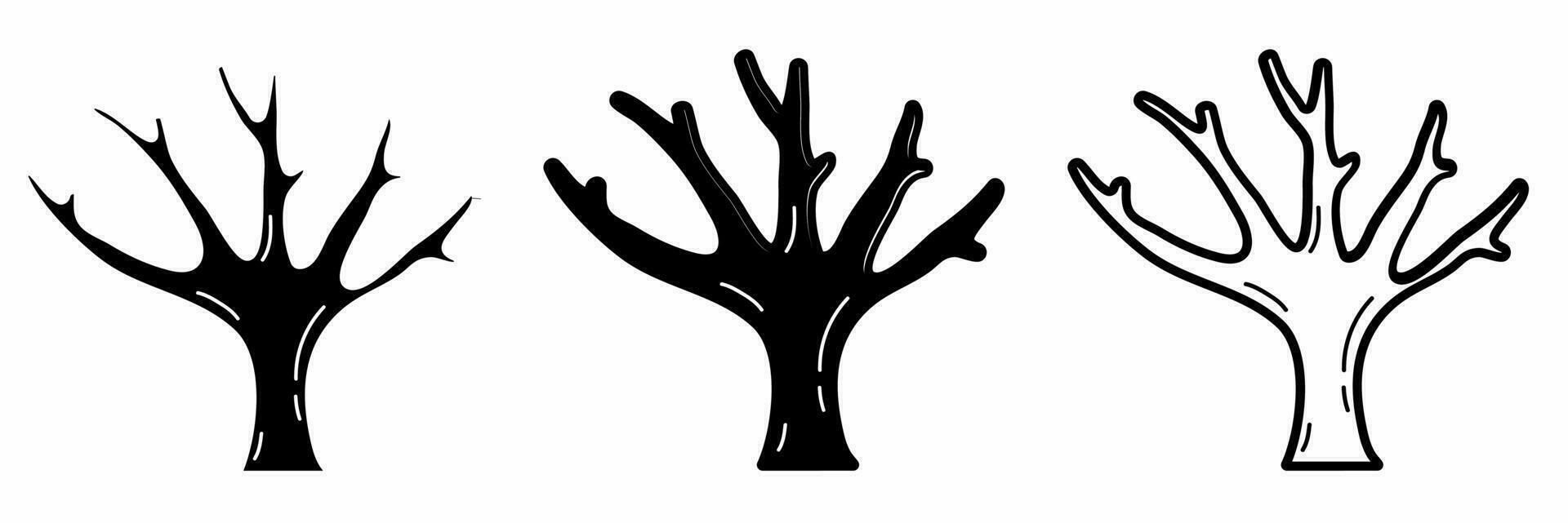 ícone Projeto. árvore tronco ícone ilustração coleção. vetor