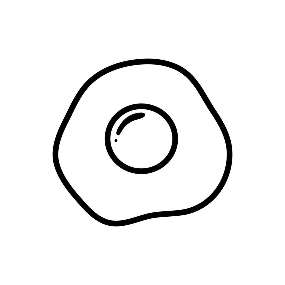 ovos ícone vetor. frito ovos ilustração placa. Comida símbolo. frango logotipo. vetor