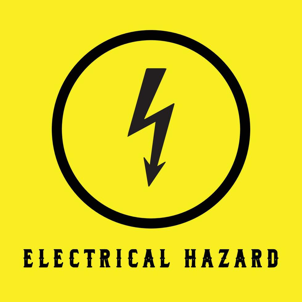 elétrico perigo símbolo vetor