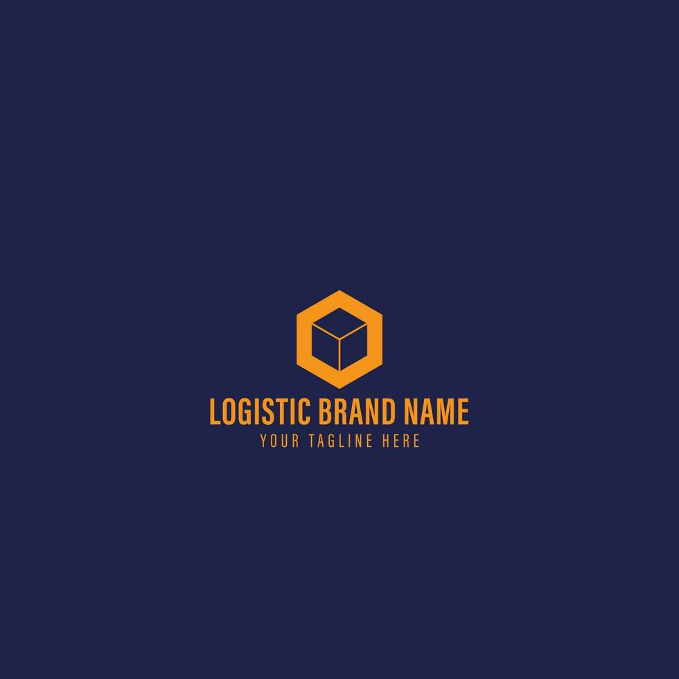 logístico logotipo vetor