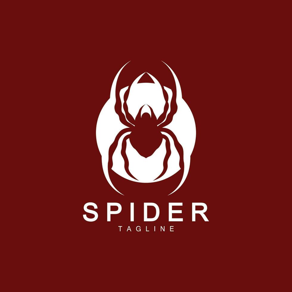 aranha logotipo, inseto animal vetor, minimalista Projeto símbolo ilustração silhueta vetor