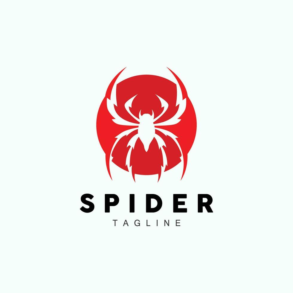 aranha logotipo, inseto animal vetor, minimalista Projeto símbolo ilustração silhueta vetor