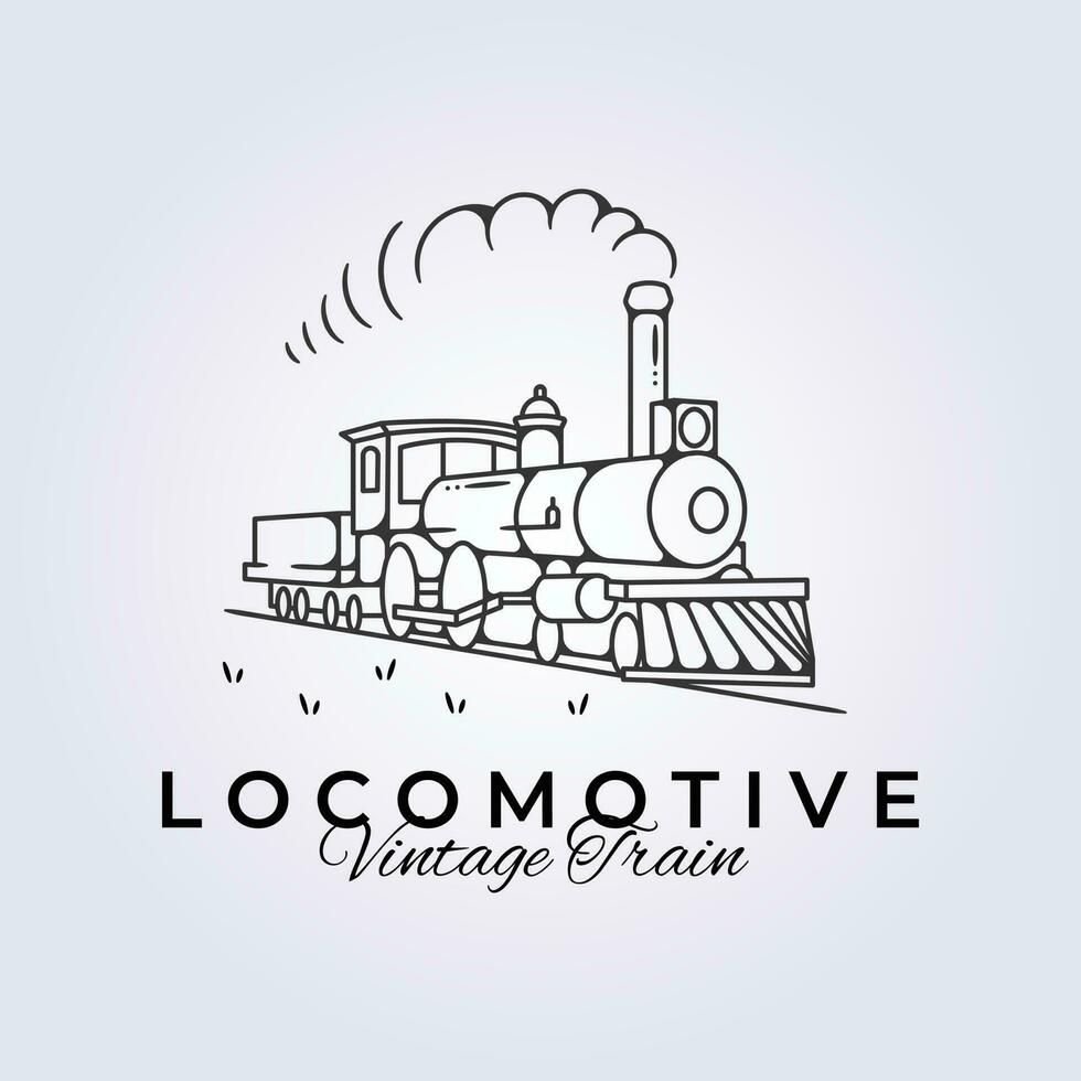 Hogwarts expressar, locomotiva vintage trem logotipo vetor ilustração Projeto