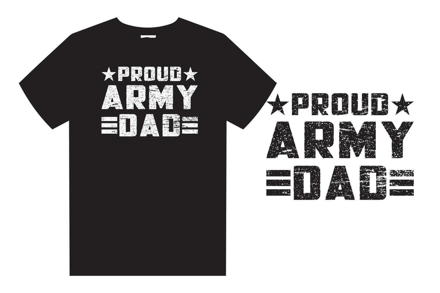 orgulhoso exército Papai t camisa Projeto vetor