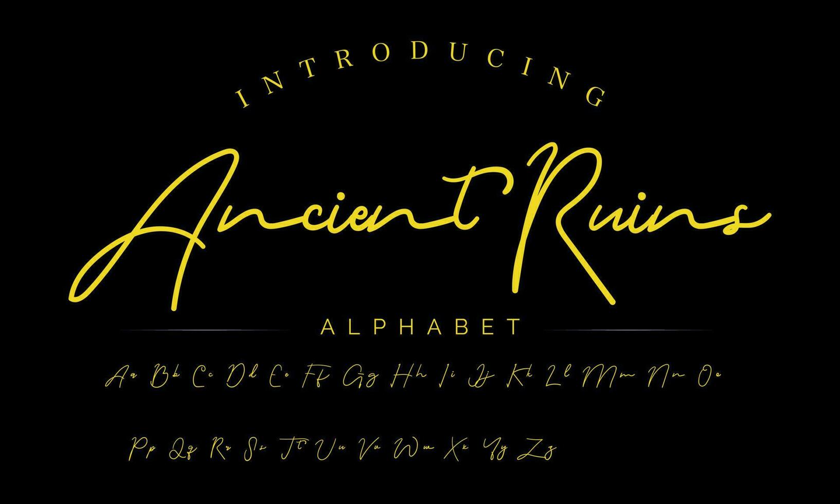 letras assinatura Fonte isolado em cinzento fundo. brus estilo alfabeto. vetor logotipo cartas.