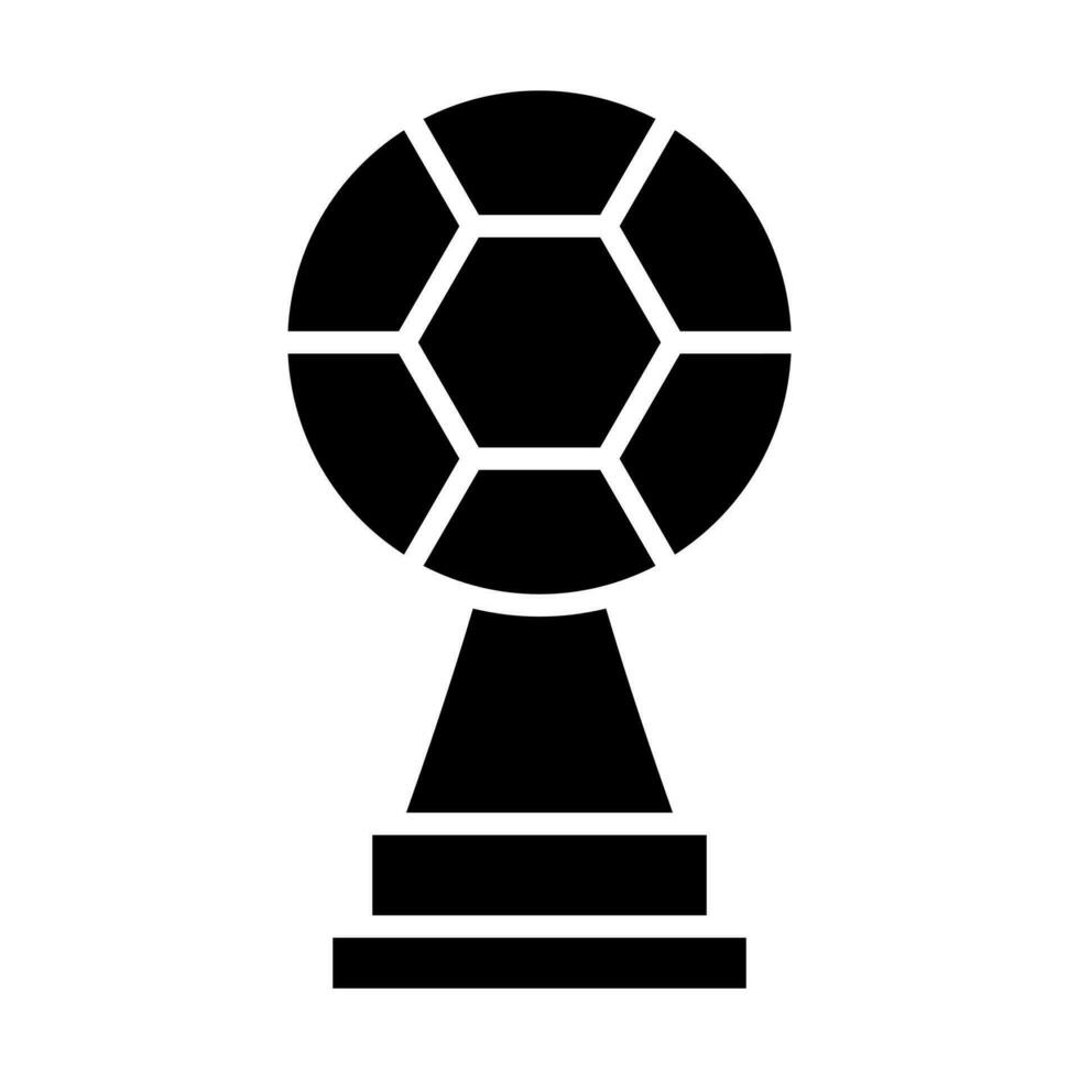 troféu glifo ícone Projeto vetor