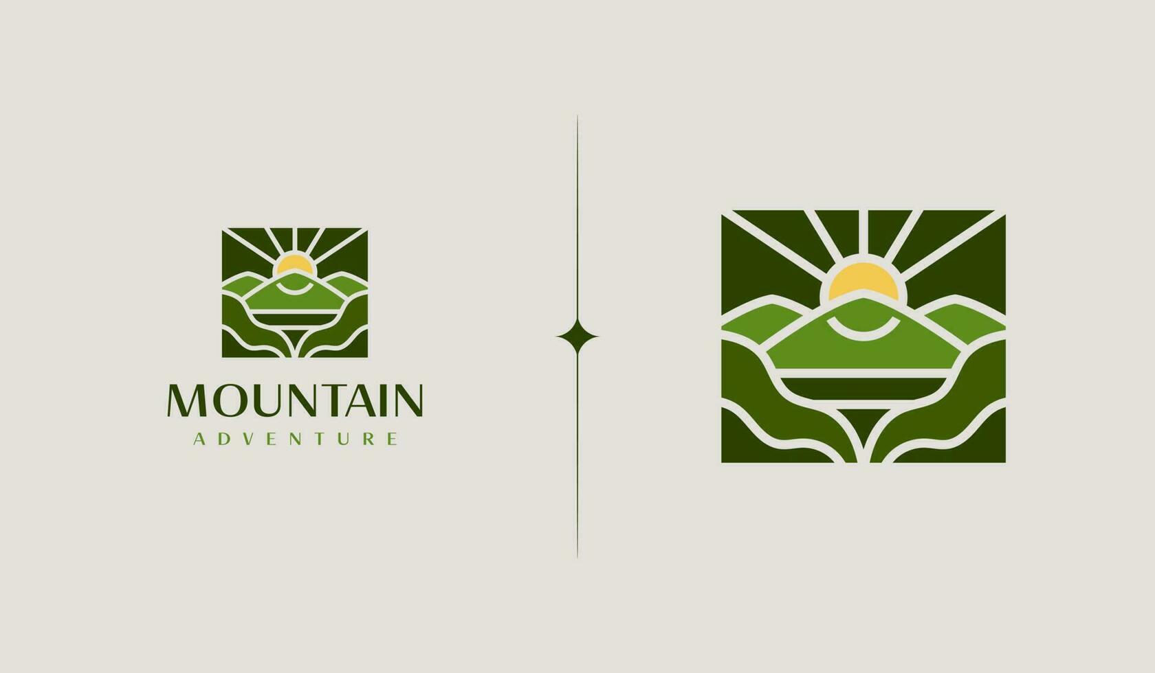 montanha viagem emblemas. acampamento ao ar livre aventura emblemas, Distintivos e logotipo patches. montanha turismo, caminhada. universal criativo Prêmio símbolo. vetor ilustração