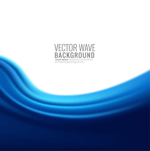 Vetor de ilustração abstrata onda azul