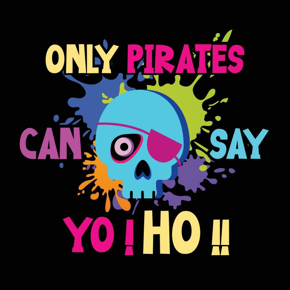 vetor ilustração do engraçado pirata crânio. adequado para adesivo, t camisa, etc