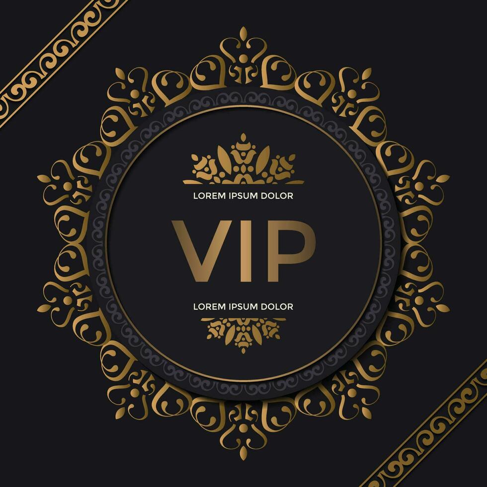 fundo de ornamento vip elegante vetor