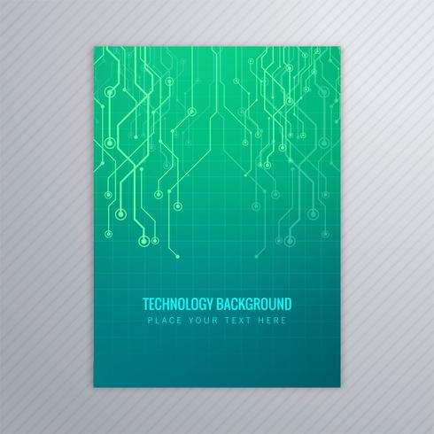 Resumo de tecnologia brochura modelo vector design