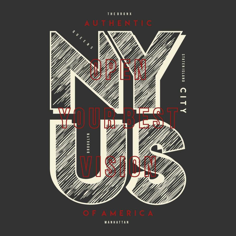 Novo Iorque cidade gráfico t camisa projeto, tipografia vetor, ilustração, casual estilo vetor