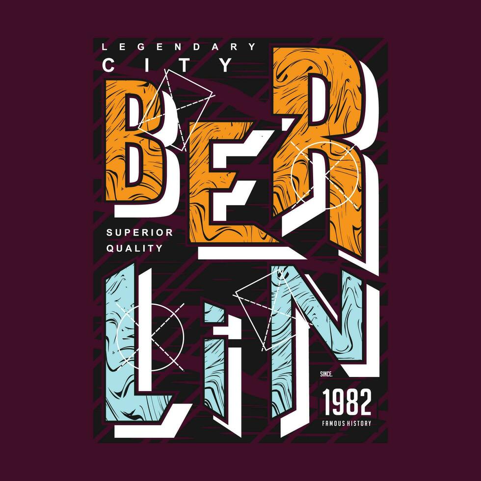 Berlim Alemanha gráfico tipografia, vetor t camisa projeto, ilustração, Boa para casual ativo