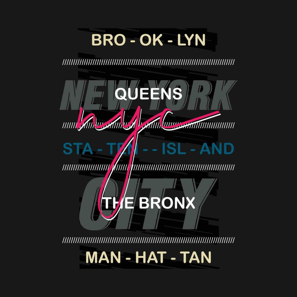 Brooklyn letras abstrato, tipografia Projeto vetor, gráfico ilustração, para t camisa vetor