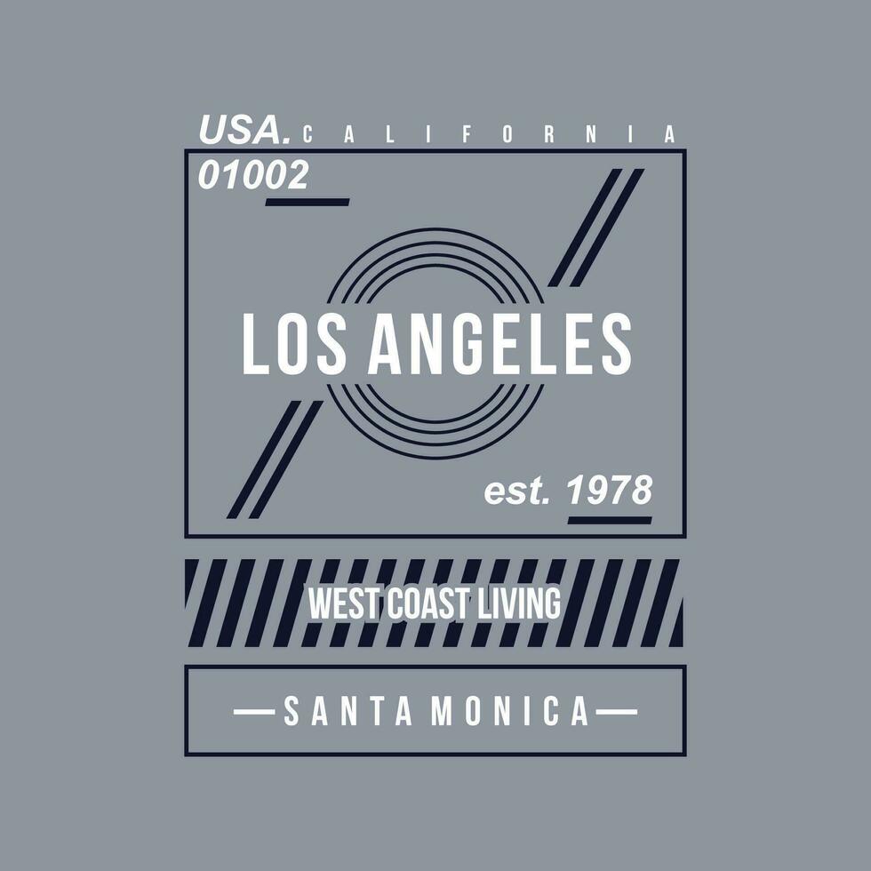 los angeles texto quadro, gráfico moda estilo, t camisa projeto, tipografia vetor, ilustração vetor