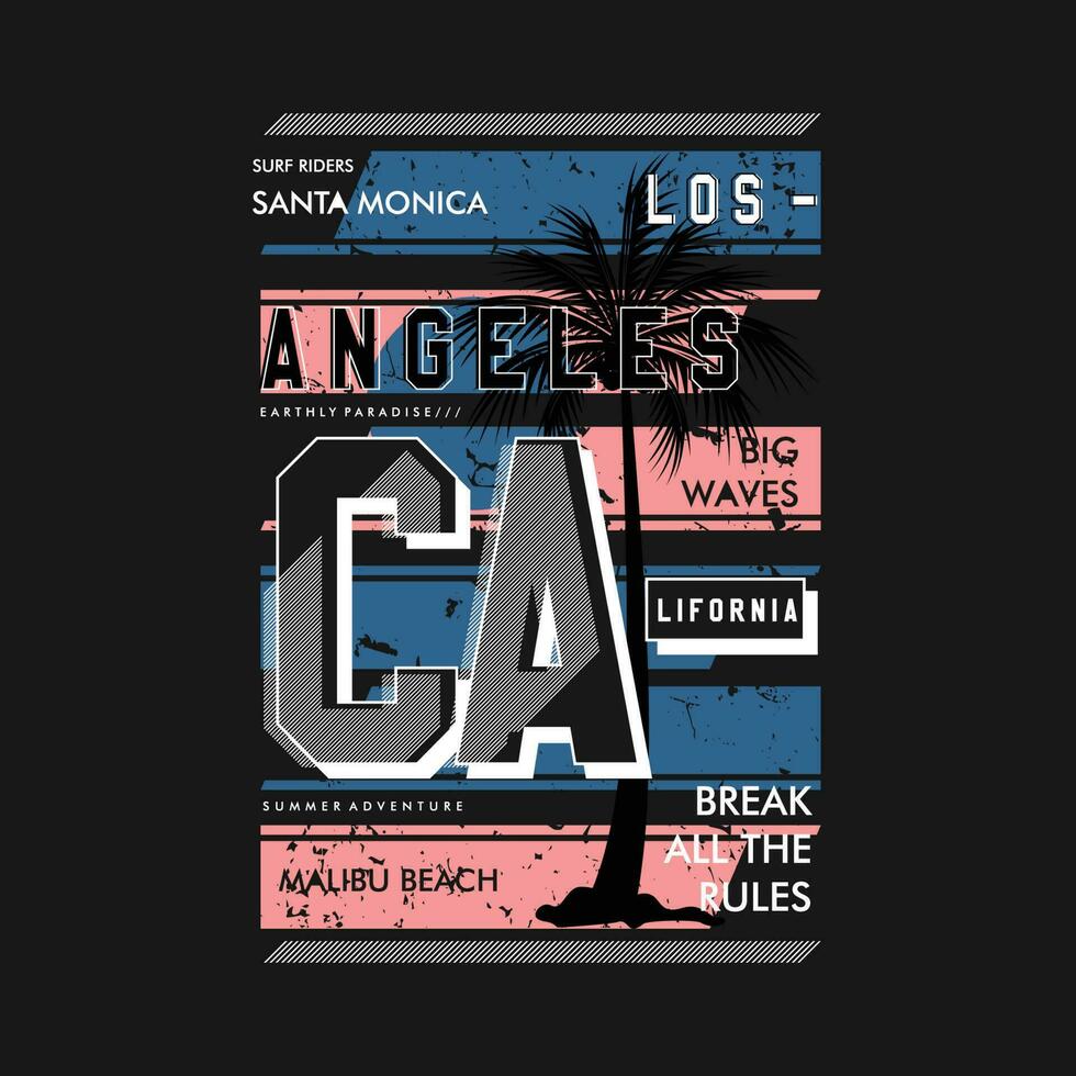 los angeles letras abstrato, tipografia Projeto vetor, gráfico ilustração, para t camisa vetor