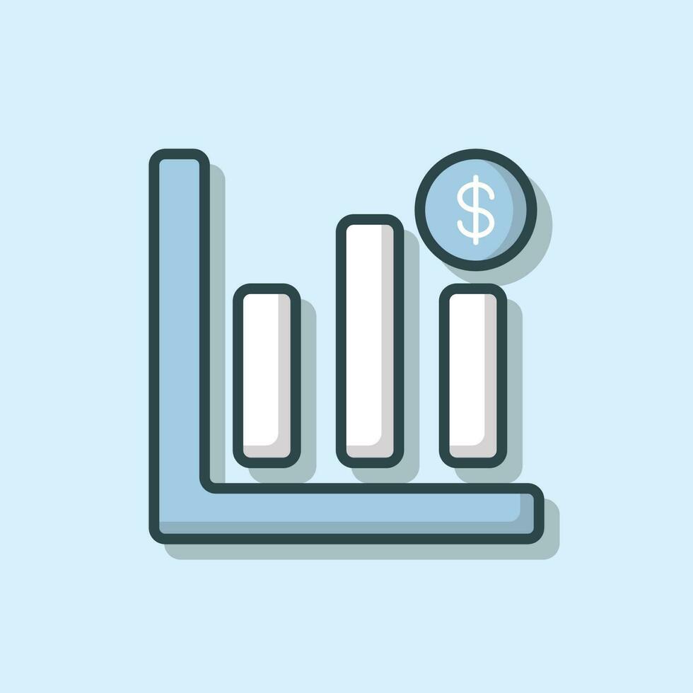 mercado o negócio e finança mínimo plano ícone vetor