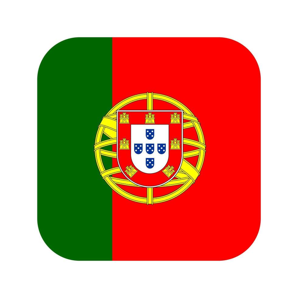 ilustração simples da bandeira de portugal para o dia da independência ou eleição vetor