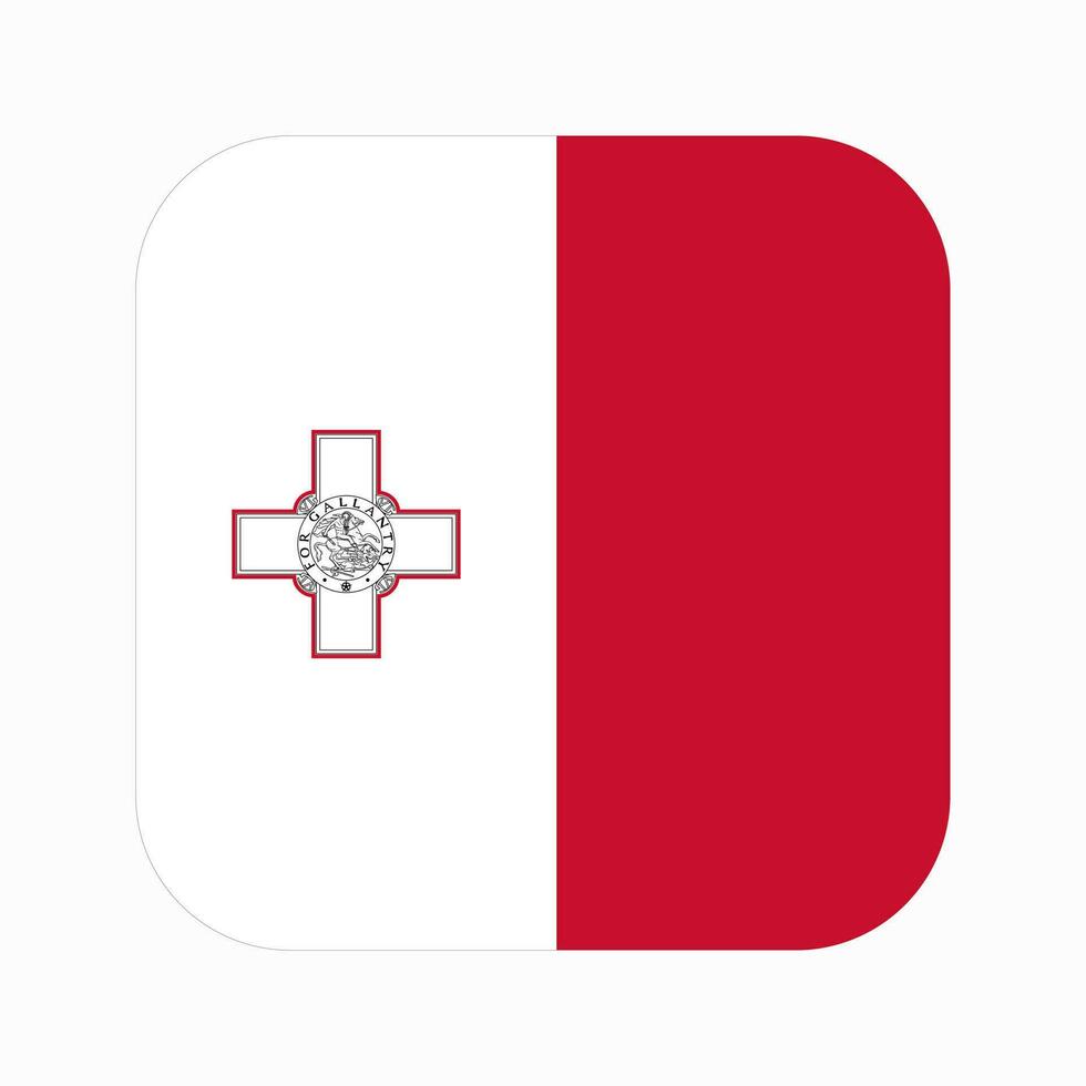 ilustração simples de bandeira de malta para o dia da independência ou eleição vetor