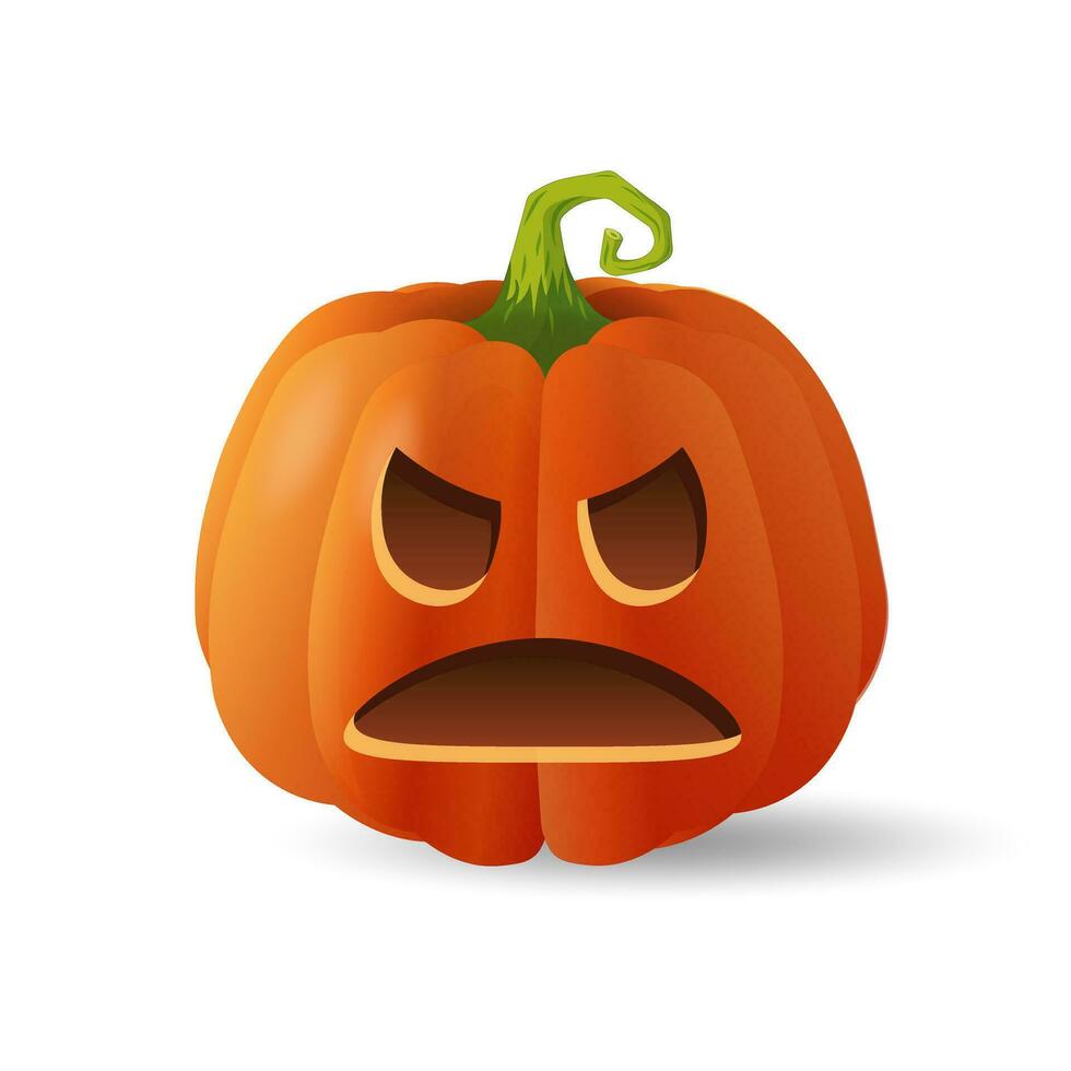 Halloween assustador abóbora em estilo simples conceito de desenho animado  de férias 3489206 Vetor no Vecteezy