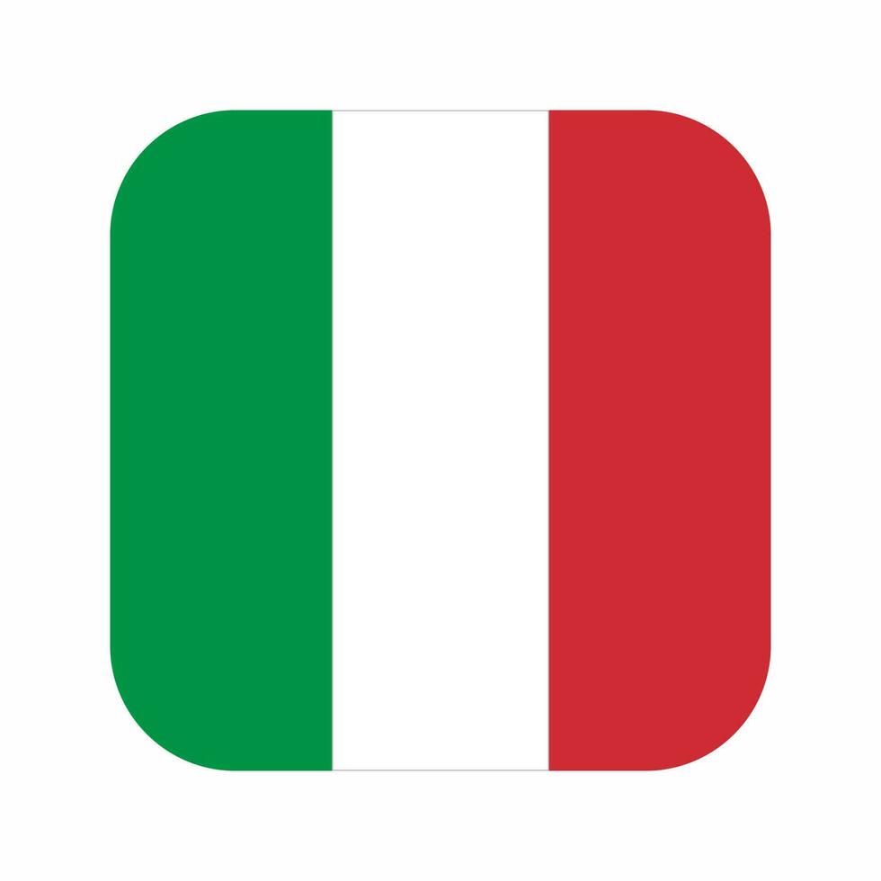 ilustração simples da bandeira da itália para o dia da independência ou eleição vetor