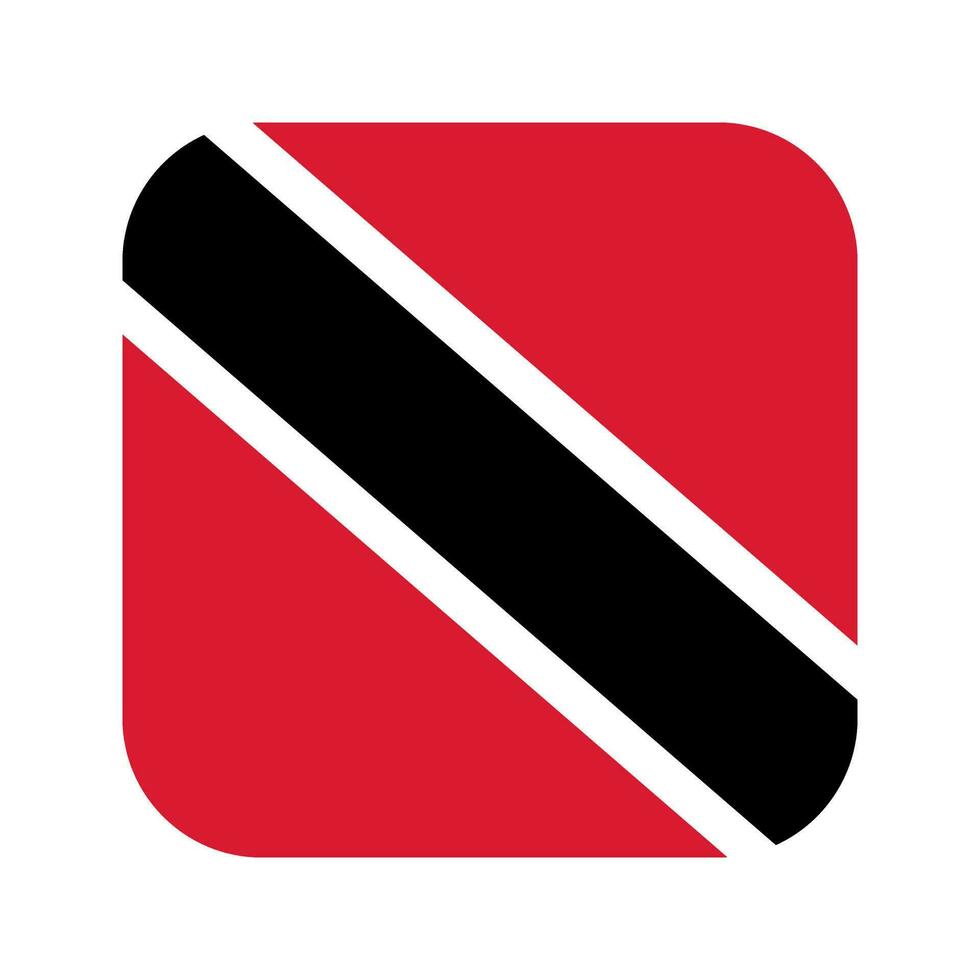 ilustração simples de bandeira de trinidad e tobago para o dia da independência ou eleição vetor