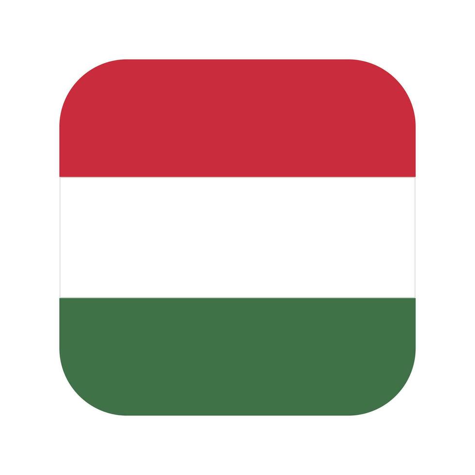 ilustração simples da bandeira da Hungria para o dia da independência ou das eleições vetor