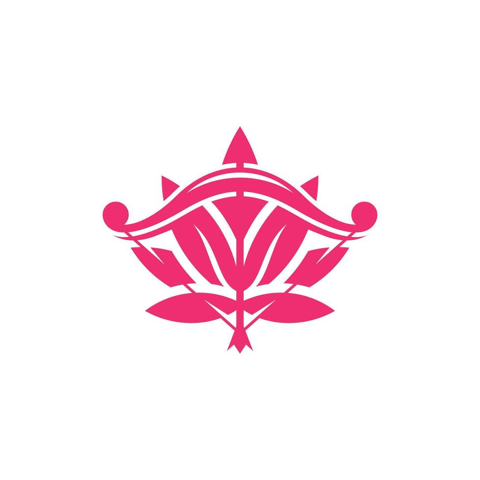 arco arqueiro flor spa logotipo Projeto vetor ilustração modelo, criativo e único logotipo Projeto. elegante simples minimalista Projeto