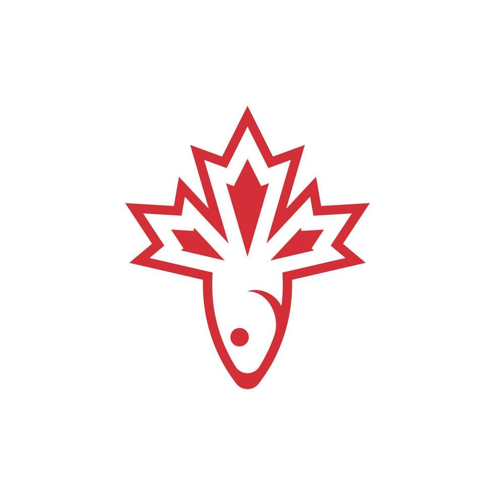 bordo folha com peixe logotipo símbolo vetor ícone, logotipo Projeto modelo