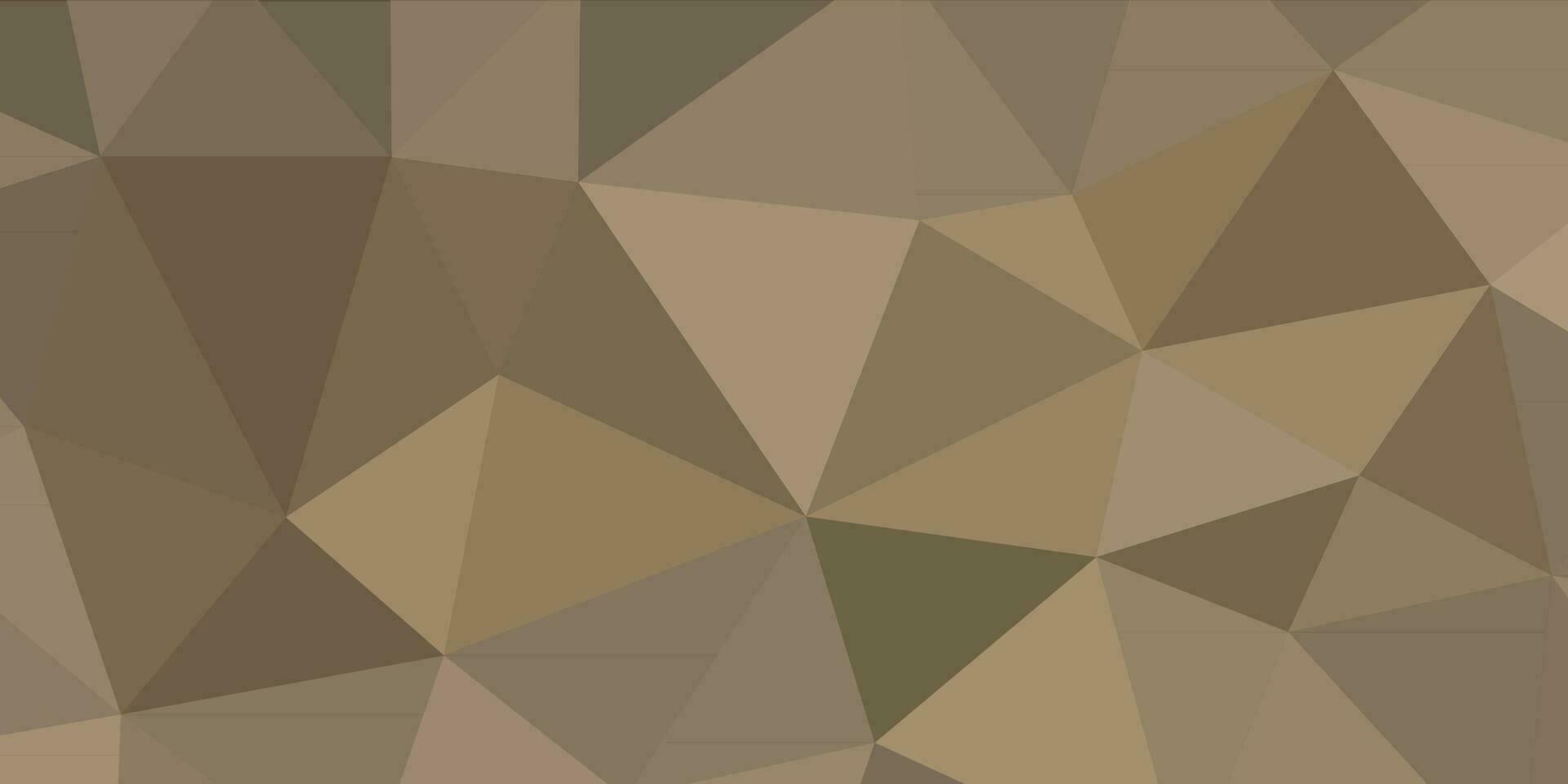 abstrato Oliva Castanho geométrico fundo com triângulos vetor