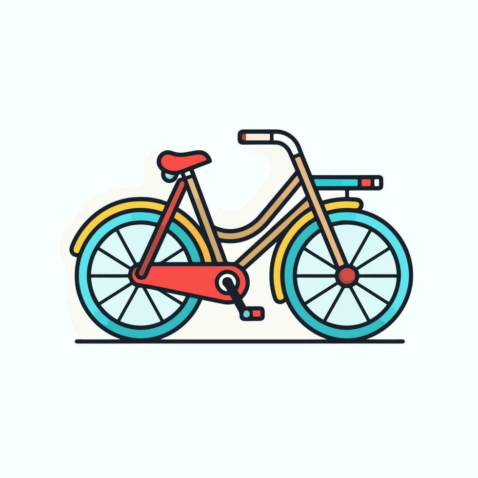 bicicleta ícone Projeto bicicleta ilustração veículo desenho animado vetor gráfico