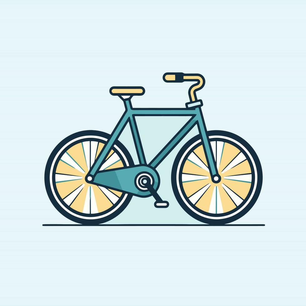 bicicleta ícone Projeto bicicleta ilustração veículo desenho animado vetor gráfico