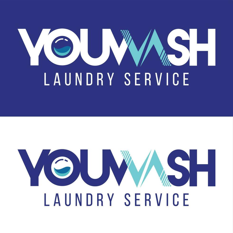 simples lavanderia companhia logotipo conceito modelo vetor
