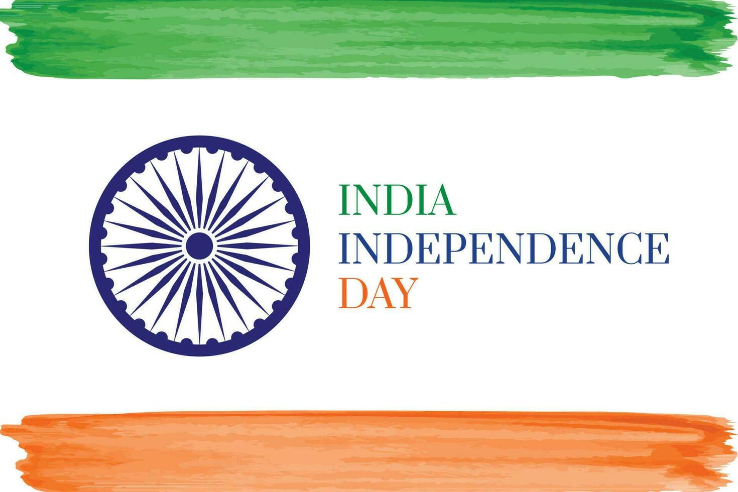 feliz independência dia Índia modelo Projeto Boa para local na rede Internet bandeira e cumprimento cartão. vetor