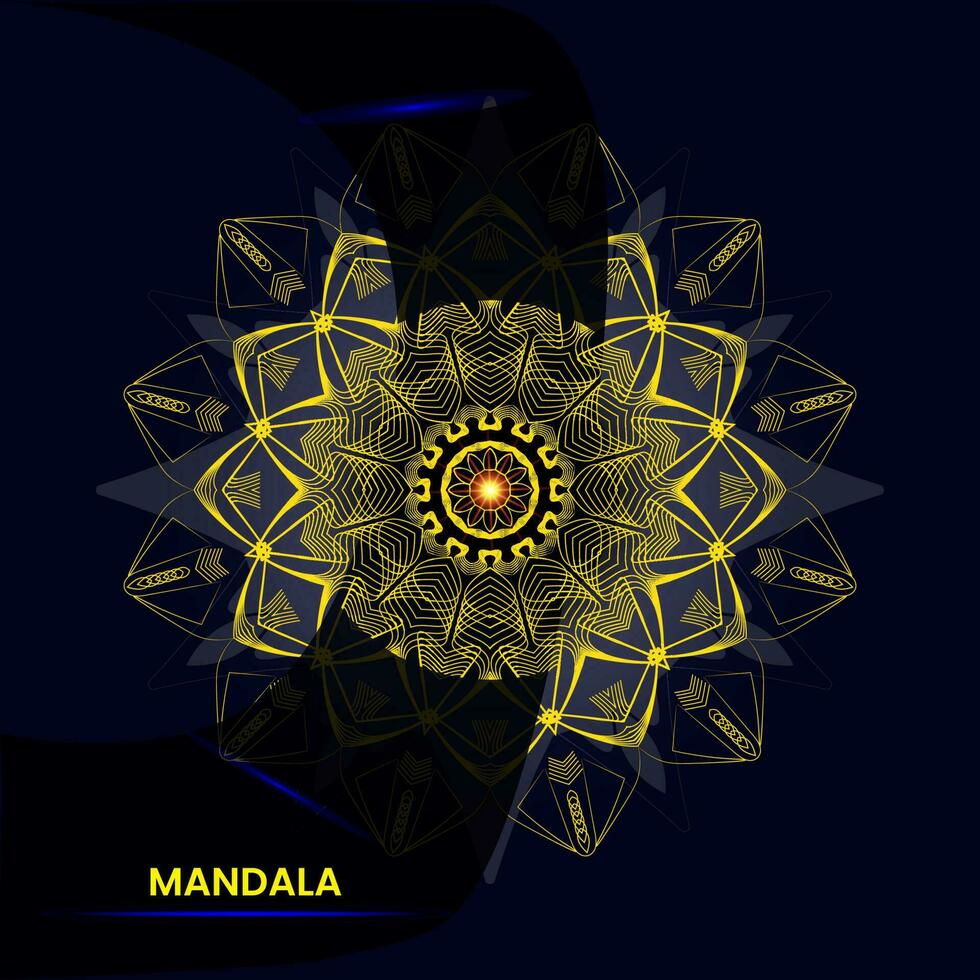 mandala modelo para têxtil vetor