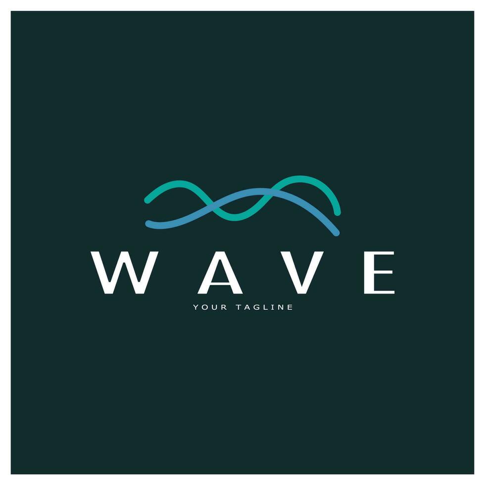 vetor de ícone de onda de água