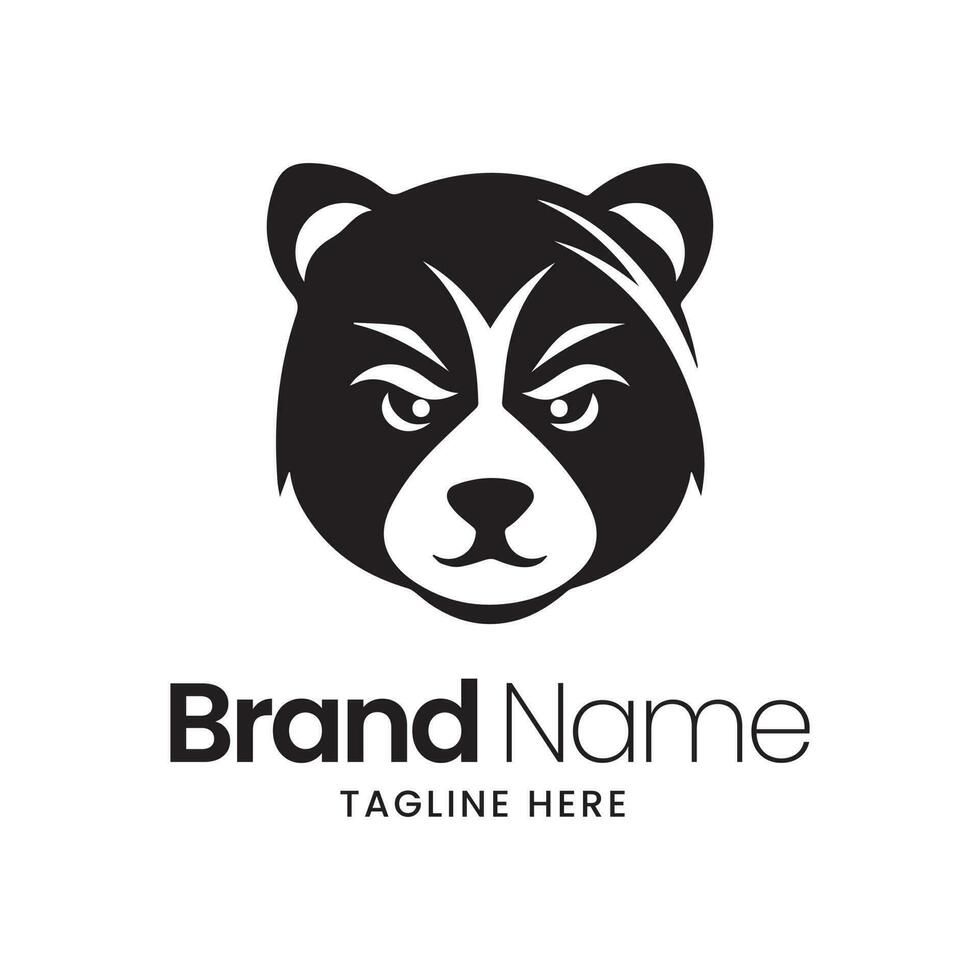 Urso logotipo, selvagem Urso logotipo, mascote logotipo, mascote ilustração, vetor Urso logotipo