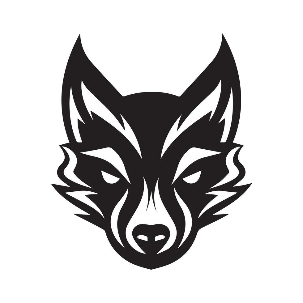 Lobo logotipo projeto, Lobo mascote logotipo Projeto. Lobo ilustração. vetor logotipo