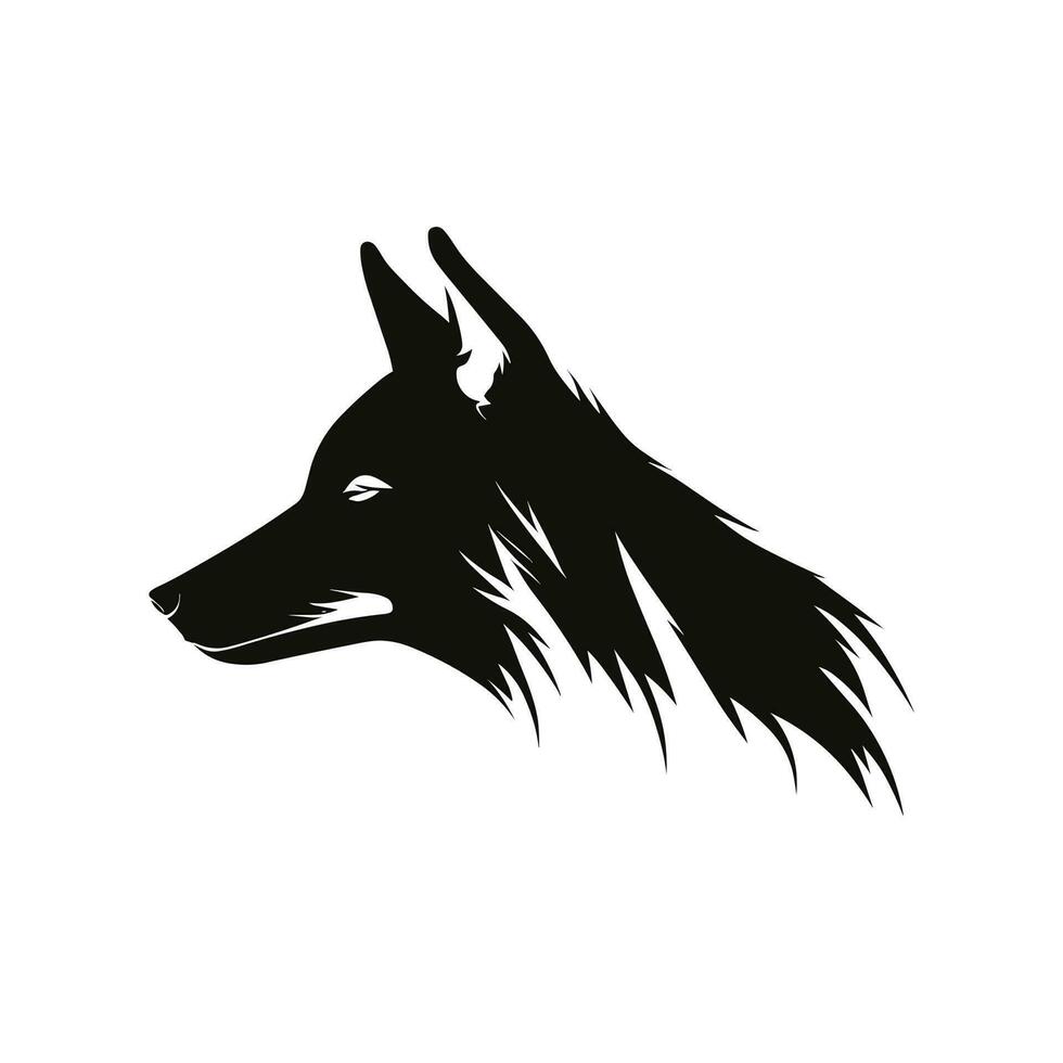 Lobo logotipo projeto, Lobo mascote logotipo Projeto. Lobo ilustração. vetor logotipo