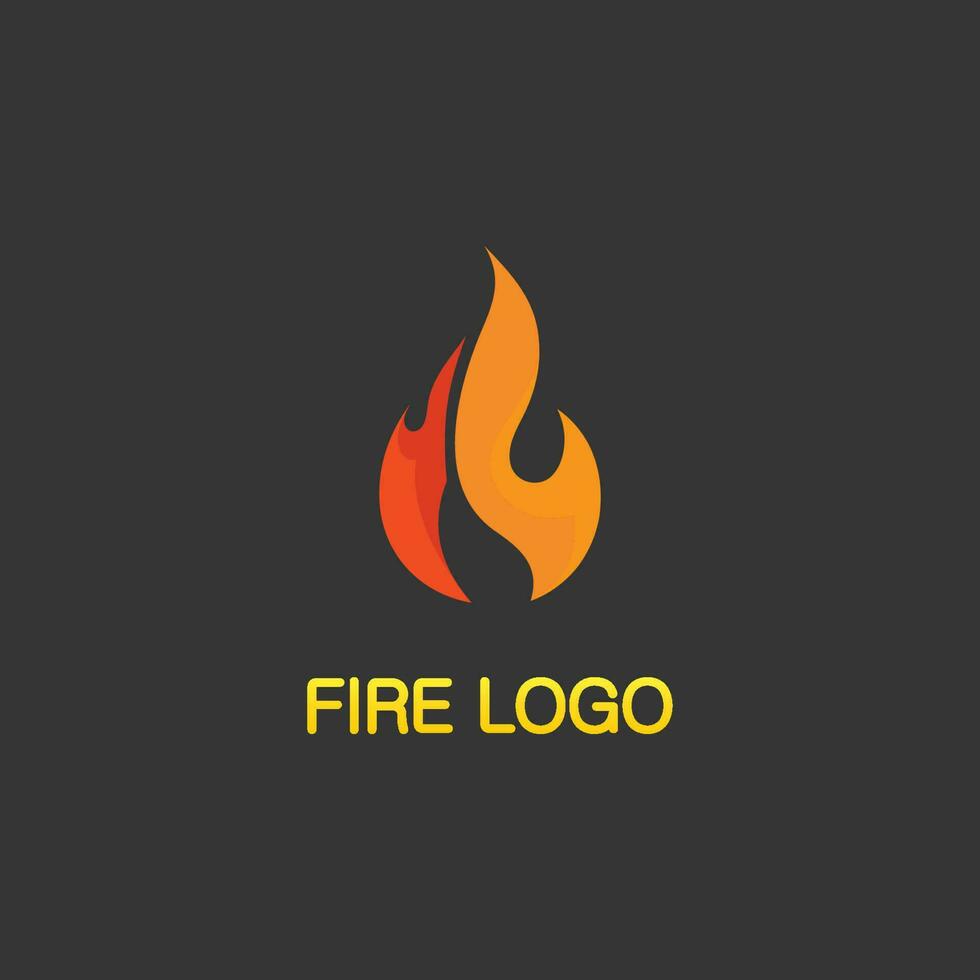 logotipo e ícone de fogo, elemento flamejante vetorial chama ilustração design energia, quente, aviso, sinal de cozimento, logotipo, ícone, luz, energia, calor vetor