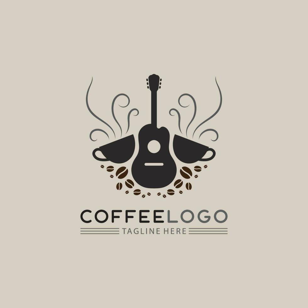 modelo de logotipo de xícara de café vetor