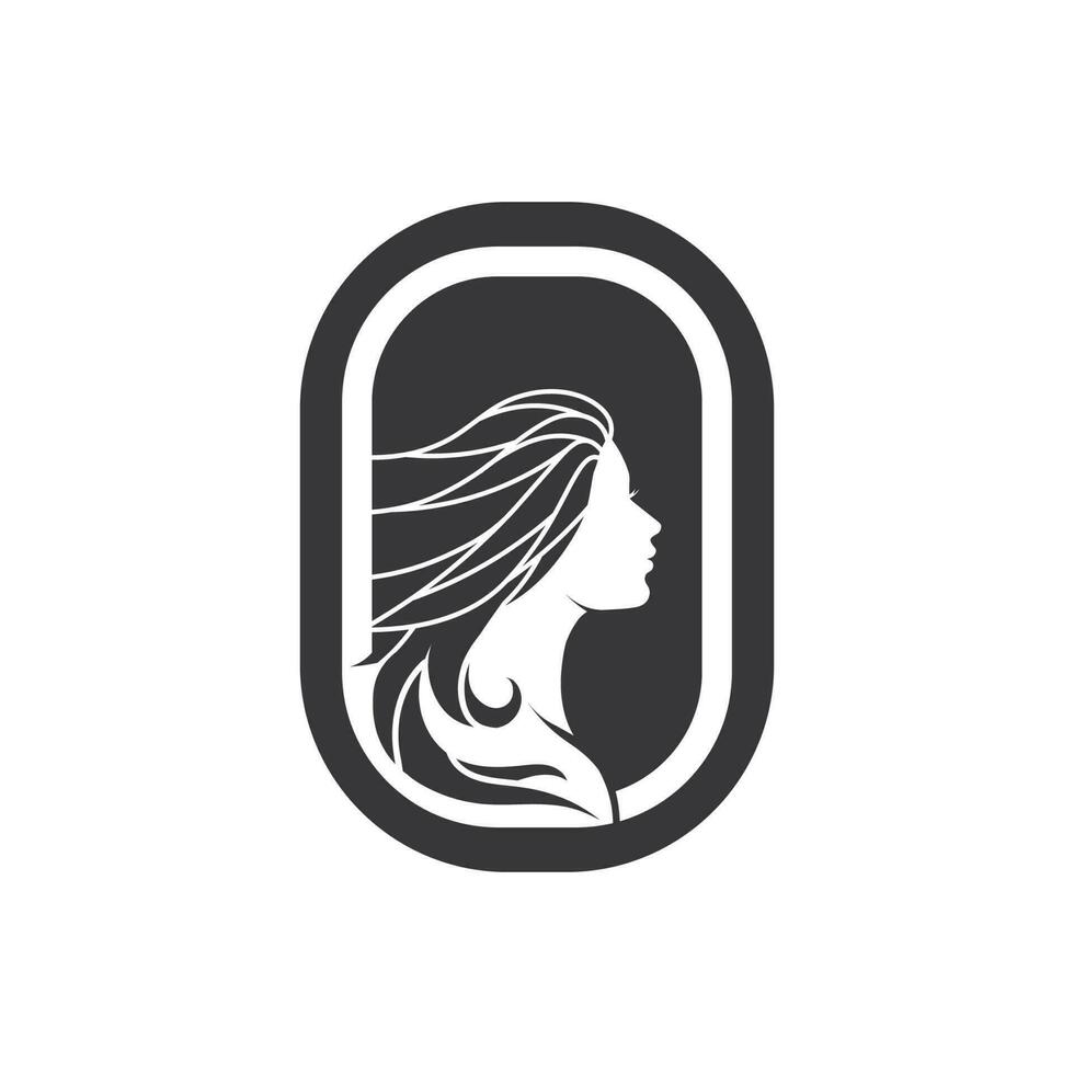 modelo de design de ícone de vetor de logotipo de salão de beleza