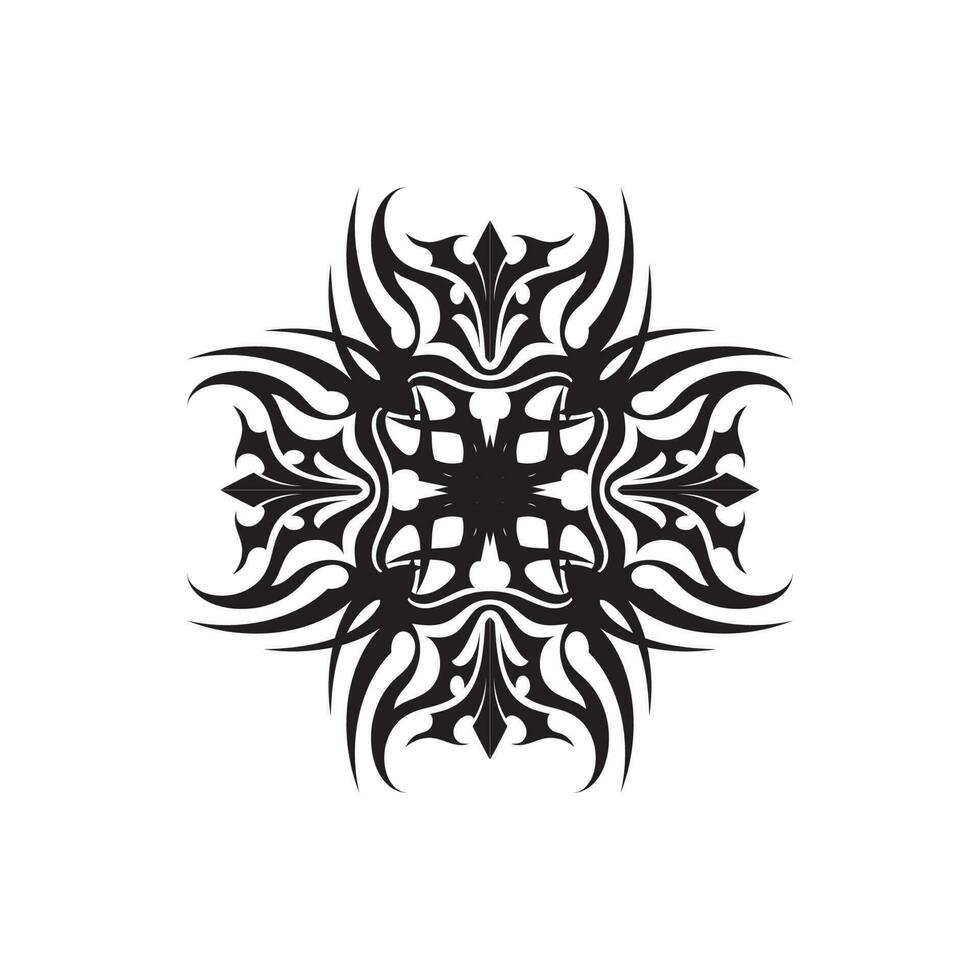 ícone de tatuagem étnica tribal ilustração vetorial logotipo vetor