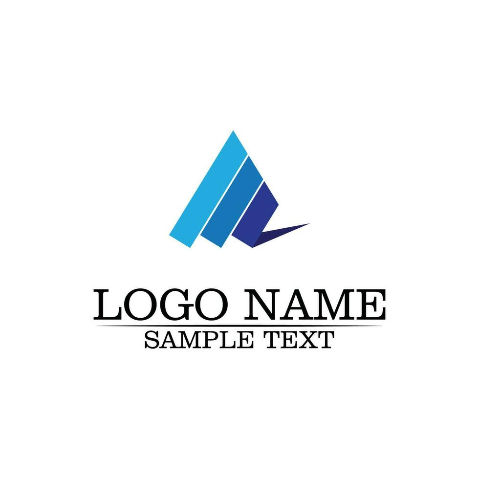 um ícone de vetor de modelo de negócios de logotipo de carta