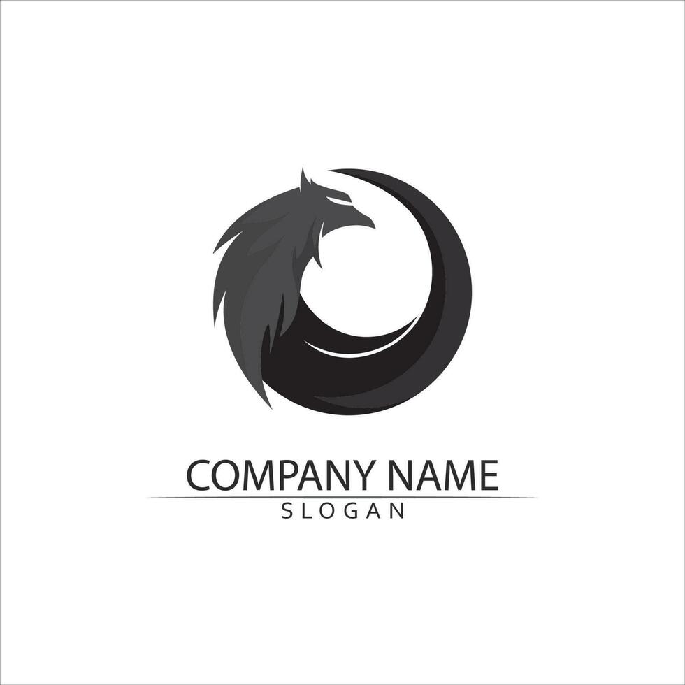 falcon logo template vector