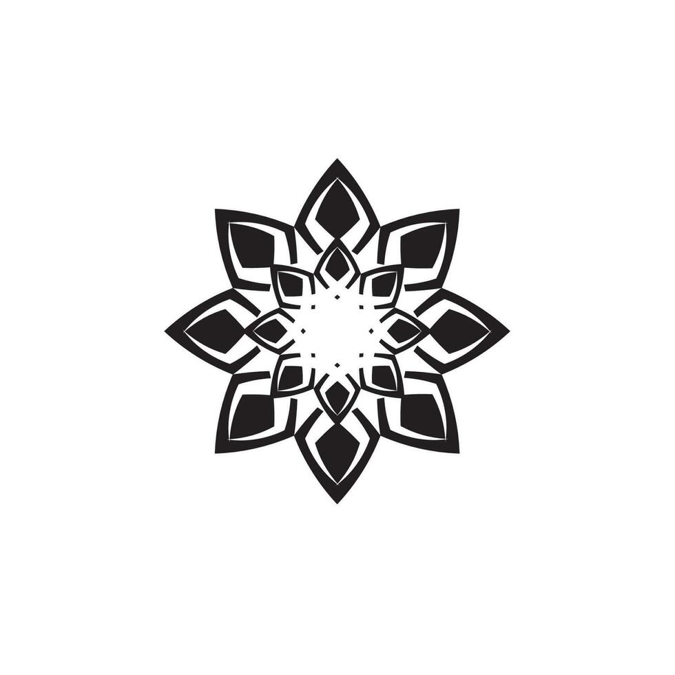 ícone de tatuagem étnica tribal ilustração vetorial logotipo vetor