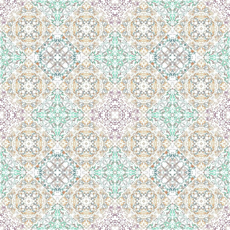 vintage cerâmico azulejos parede decoração. árabe cerâmico azulejos parede fundo. vetor