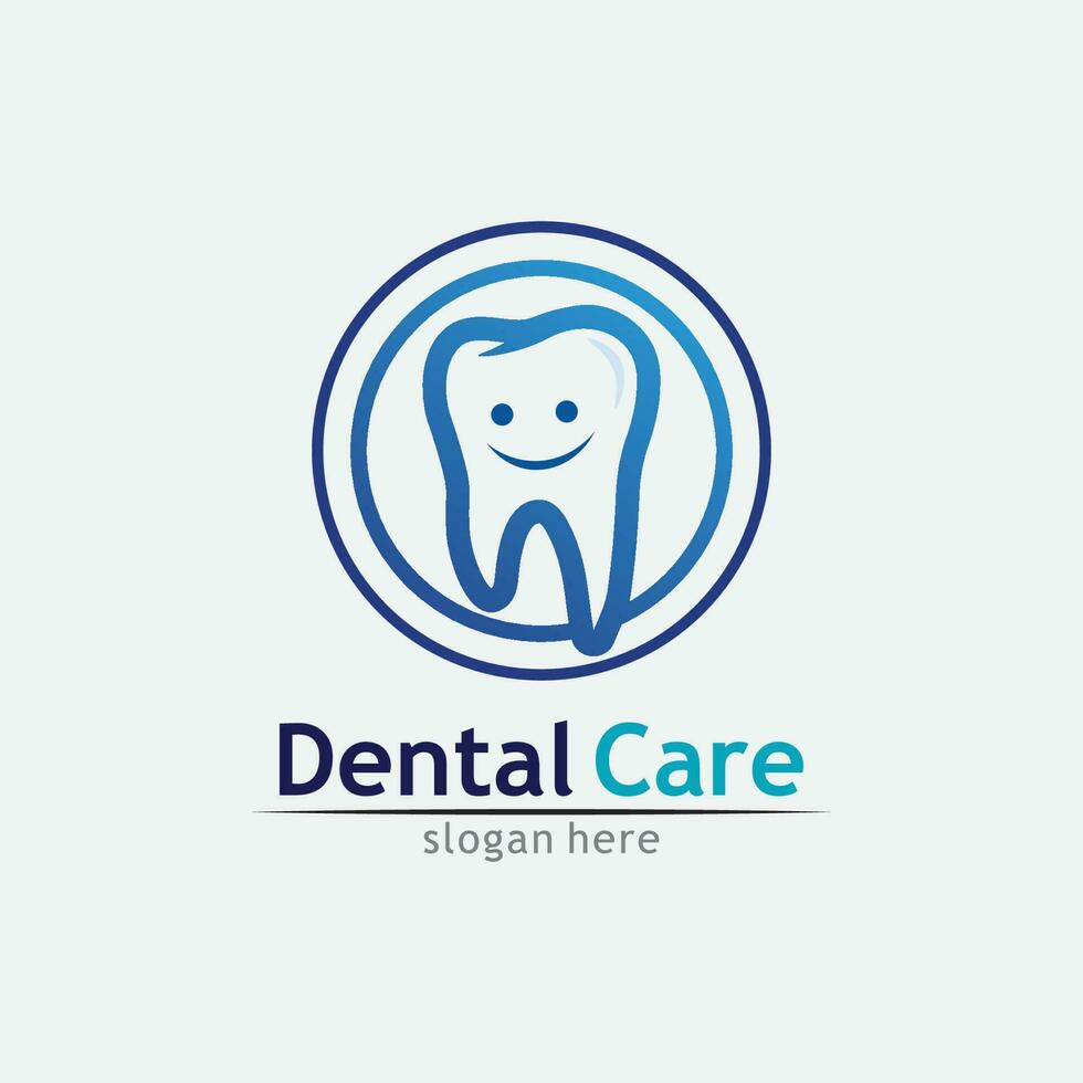 ilustração em vetor modelo logotipo dental