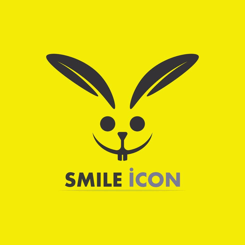 ícone de sorriso, sorriso, design de vetor de logotipo negócios de emoticons felizes, design engraçado e felicidade de emoji de vetor